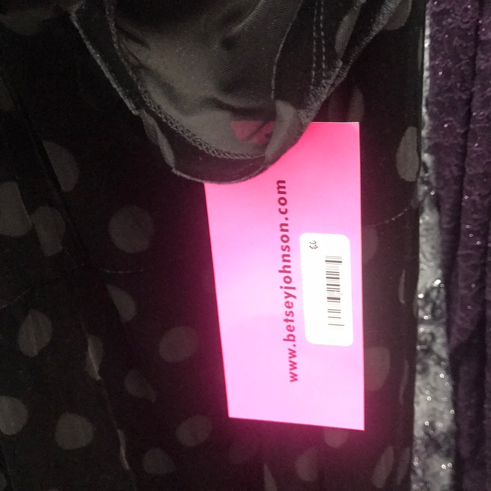 Betsy Johnson Plus Size Dot-print Sheath black,NWT - Picture 8 of 8